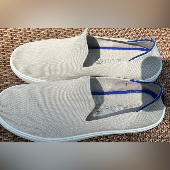 Rothy's The Original Slip On Sneaker Sand Size 7 Minimalist Neutral Comfy - Picture 13 of 14